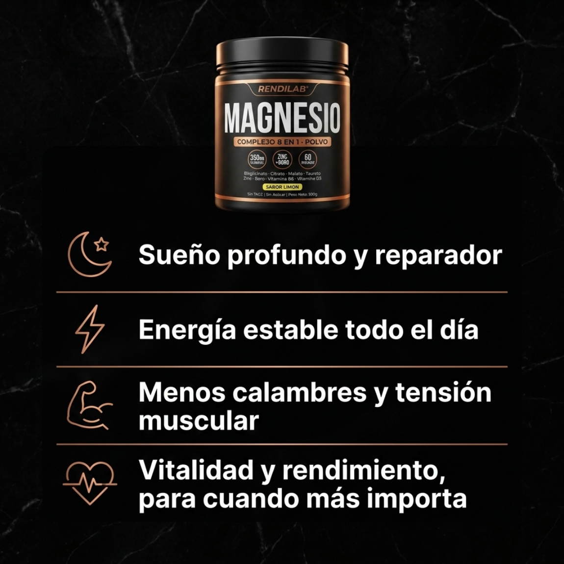 RENDILAB MAGNESIO . COMPLEJO 8 EN 1